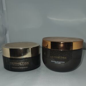 Hermetise Professional Body Butter and Exfoliating Scrub Set Retail $168